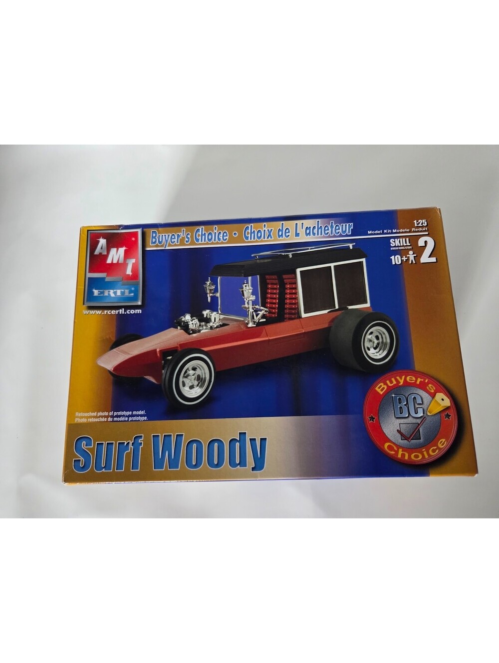 AMT Ertl Surf Woody 1:25 Scale Model Kit Partially Assembled Custom Rod